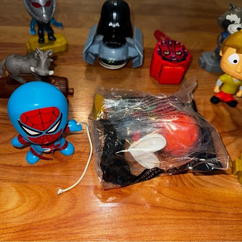 McDonald’s Toys Lot Of 10 Toys Space Jam, Star Wars, Marvel And More - 1 Sealed